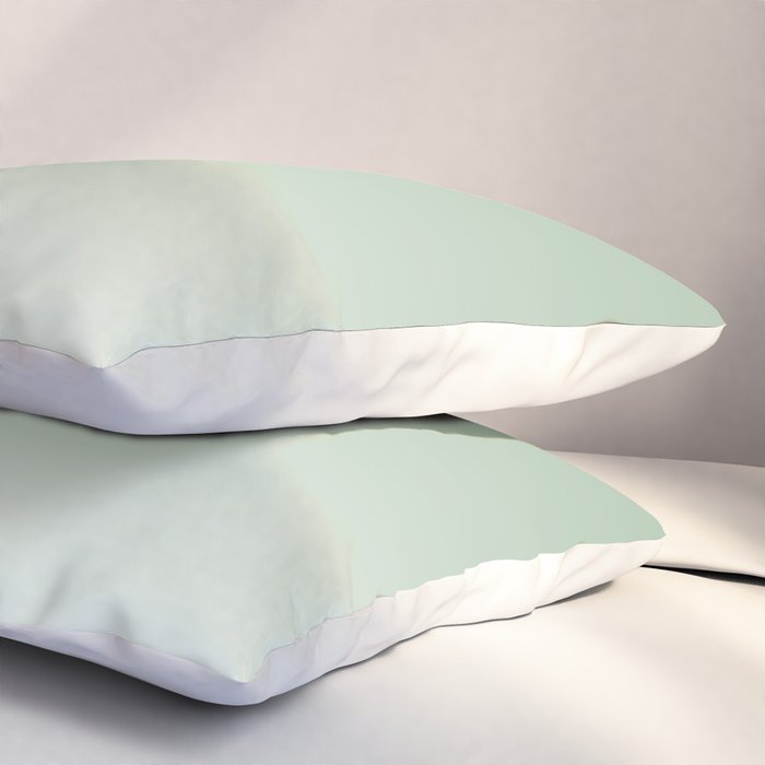 Smooth Sage Minimalist Ombré Gradient Abstract Pillow Sham Gallery Image 3