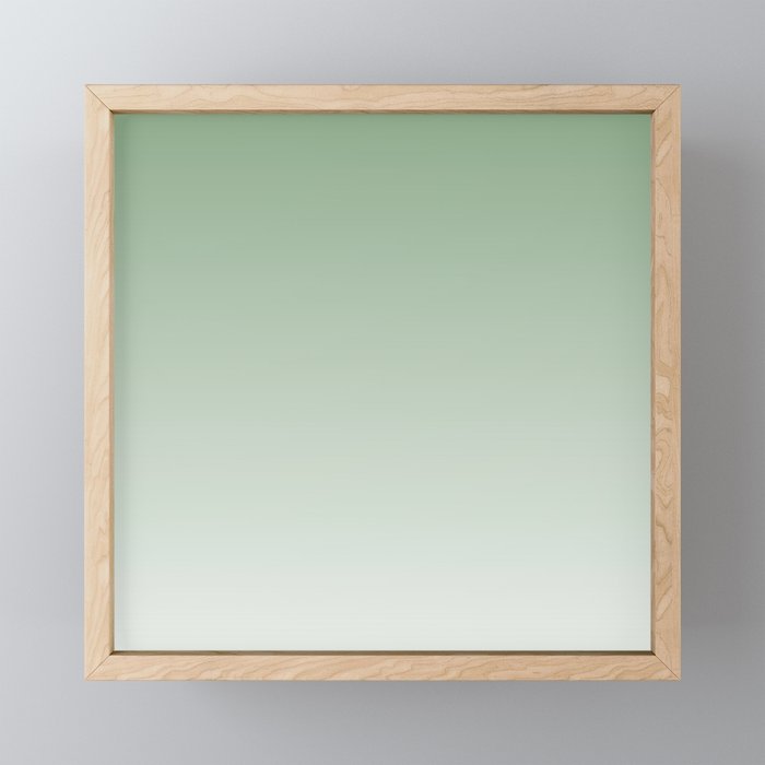 Smooth Sage Minimalist Ombré Gradient Abstract Mini Art Print Gallery Image 1