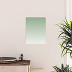 Smooth Sage Minimalist Ombré Gradient Abstract Poster Gallery Image 2