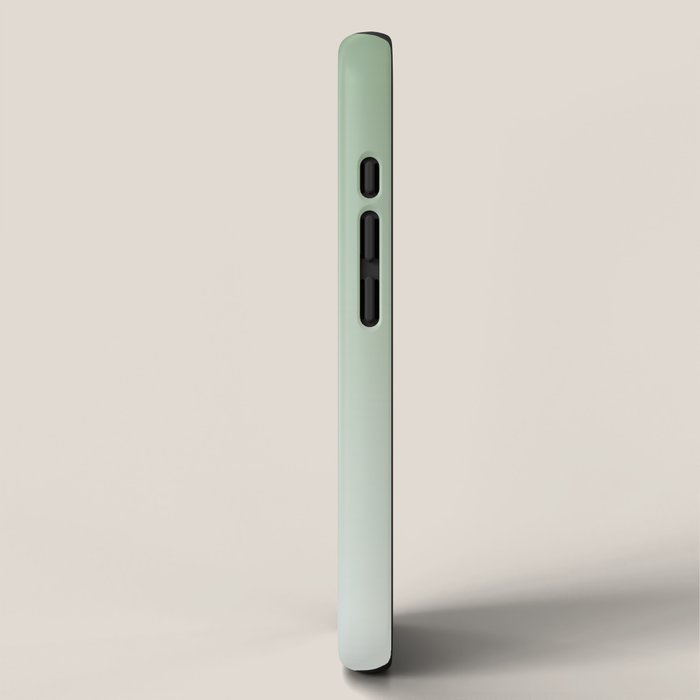 Smooth Sage Minimalist Ombré Gradient Abstract iPhone Case Gallery Image 2