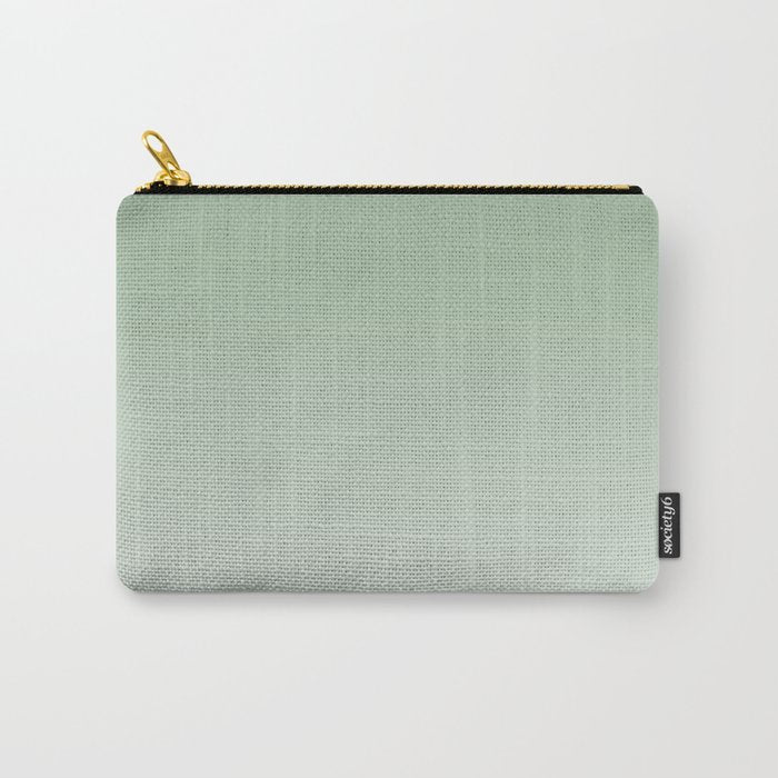 Smooth Sage Minimalist Ombré Gradient Abstract Carry All Pouch Gallery Image 1