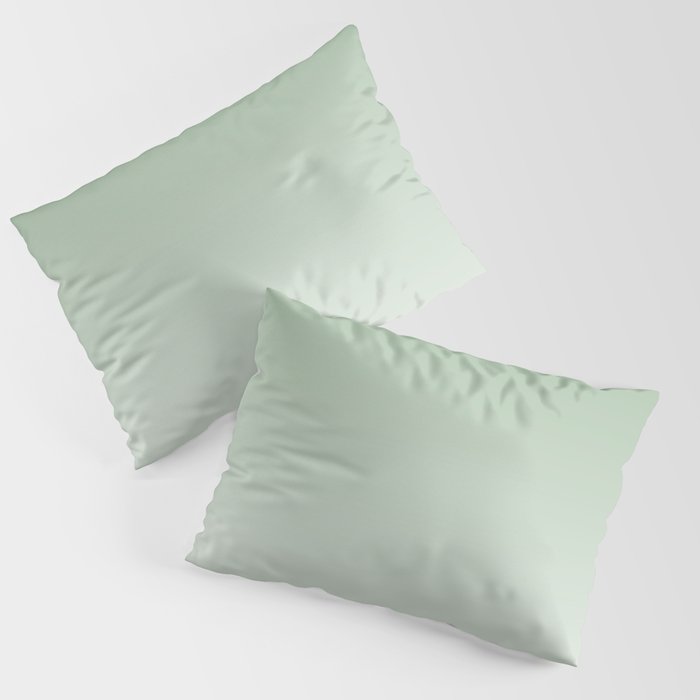 Smooth Sage Minimalist Ombré Gradient Abstract Pillow Sham Gallery Image 3