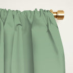 Smooth Sage Minimalist Ombré Gradient Abstract Window Curtain Gallery Image 2