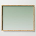 Smooth Sage Minimalist Ombré Gradient Abstract Serving Tray Gallery Image 1
