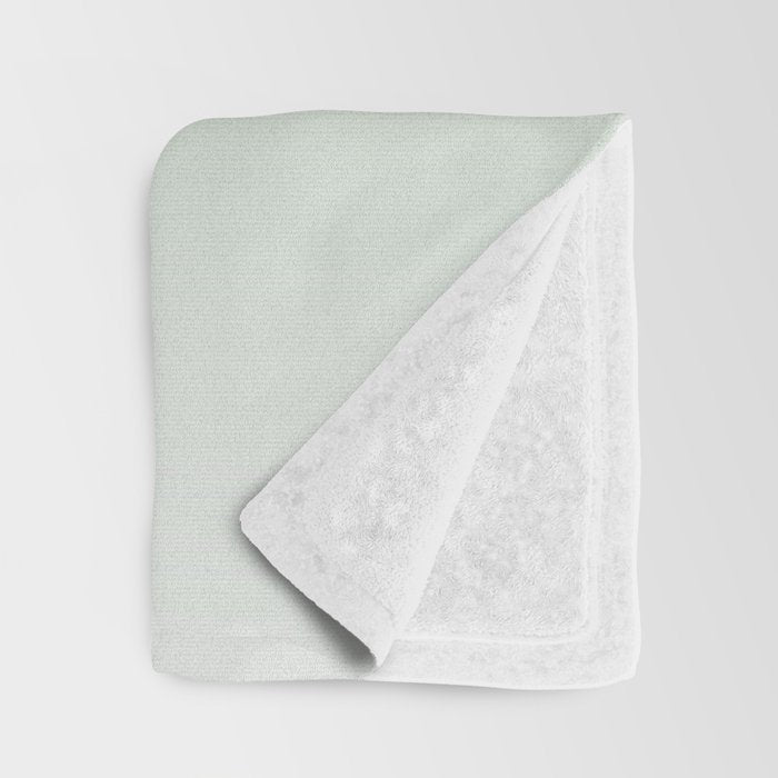 Smooth Sage Minimalist Ombré Gradient Abstract Throw Blanket Gallery Image 3