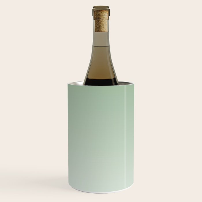 Smooth Sage Minimalist Ombré Gradient Abstract Wine Chiller Gallery Image 3