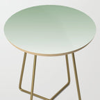 Smooth Sage Minimalist Ombré Gradient Abstract Side Table Gallery Image 2