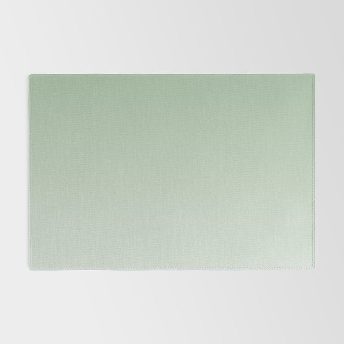 Smooth Sage Minimalist Ombré Gradient Abstract Rug Gallery Image 2