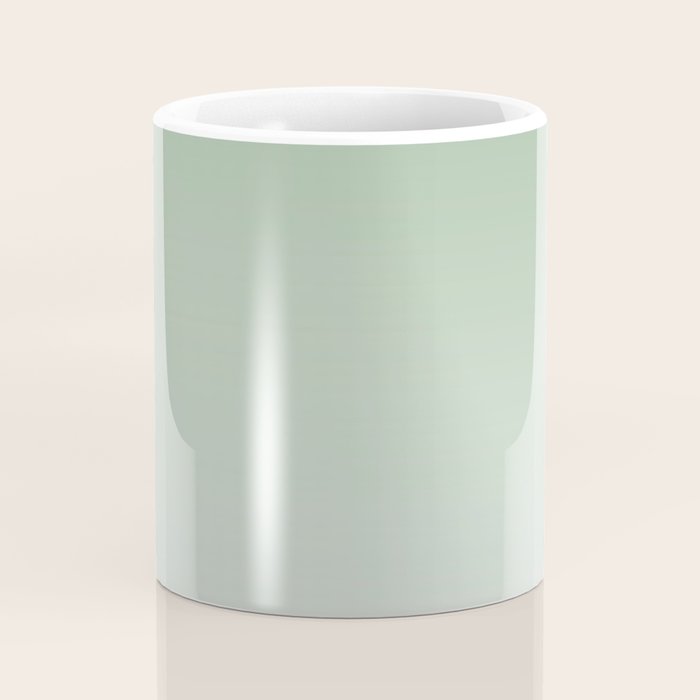 Smooth Sage Minimalist Ombré Gradient Abstract Coffee Mug Gallery Image 4