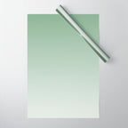 Smooth Sage Minimalist Ombré Gradient Abstract Wrapping Paper Gallery Image 1