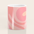 Mod Swirl Retro Abstract Pattern Blush Pink Coffee Mug Gallery Image 4