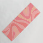 Mod Swirl Retro Abstract Pattern Blush Pink Yoga Mat Gallery Image 1
