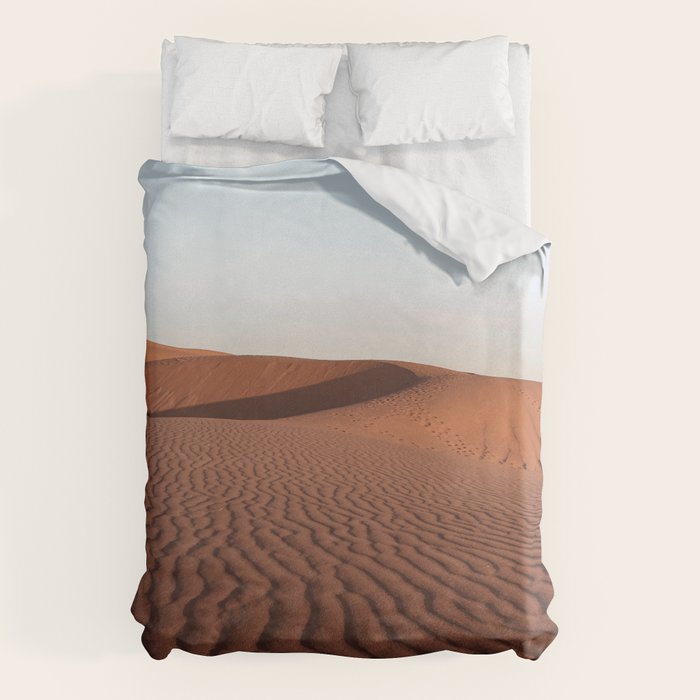 Fine Desert Structures Photo | Sahara Desert Morocco Art Print | Landscape Nature Travel Photography Duvet Cover Gallery Image 1