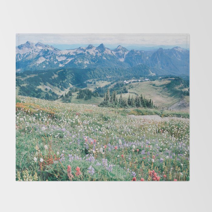 Wildflower Meadow Throw Blanket Gallery Image 2