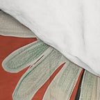 Terracotta Abstract Daisy Flowers Comforter Gallery Image 4