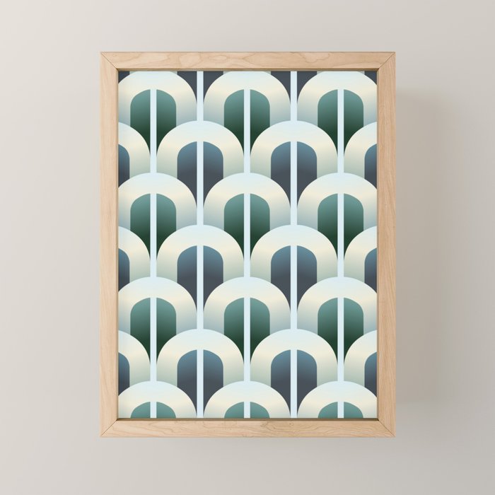 Blue gate Mini Art Print Gallery Image 1