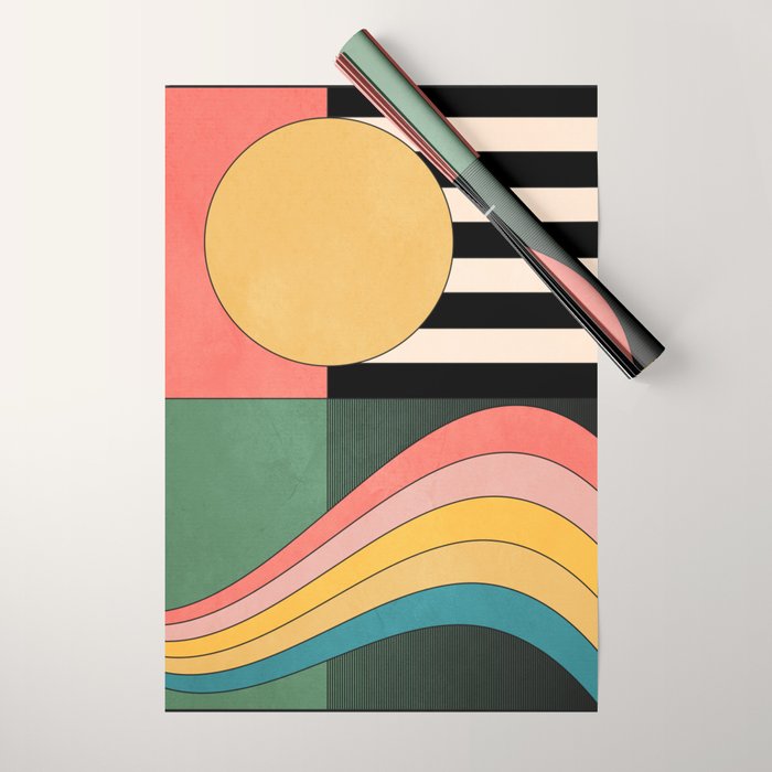 Geometric Abstraction 46 Wrapping Paper Gallery Image 1