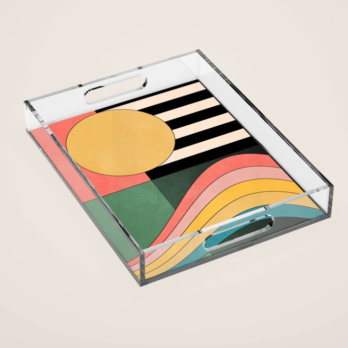 Geometric Abstraction 46 Acrylic Tray Gallery Image 1