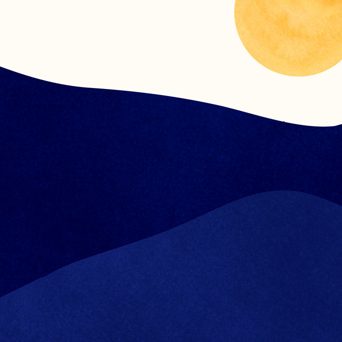 Indigo Mountains Abstract Landscape Coffee Mug Gallery Image 2