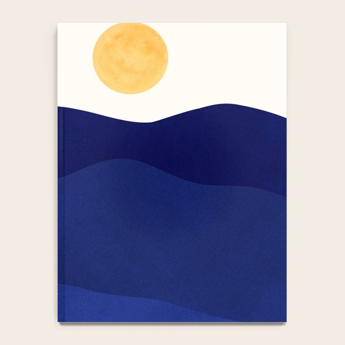 Indigo Mountains Abstract Landscape Notebook Gallery Image 4