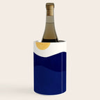 Indigo Mountains Abstract Landscape Wine Chiller Gallery Image 3