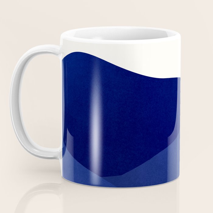 Indigo Mountains Abstract Landscape Coffee Mug Gallery Image 3