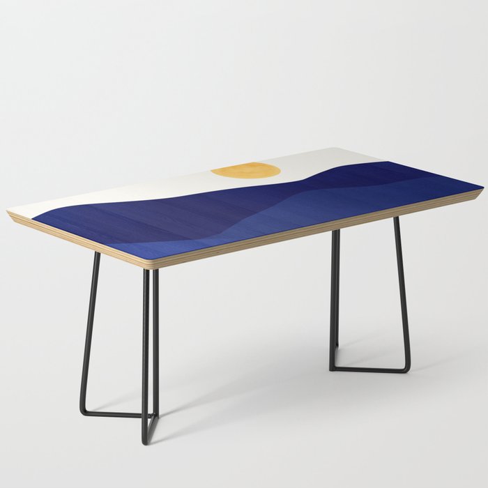 Indigo Mountains Abstract Landscape Coffee Table Gallery Image 1