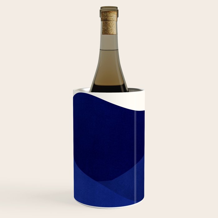 Indigo Mountains Abstract Landscape Wine Chiller Gallery Image 2