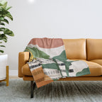 Tropical Garden Leaves 03 Throw Blanket Gallery Image 1