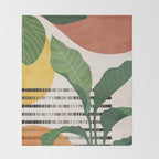 Tropical Garden Leaves 03 Throw Blanket Gallery Image 2