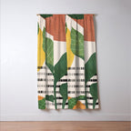 Tropical Garden Leaves 03 Window Curtain Gallery Image 3
