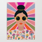 Woman Portrait -Retro Fun Poster Gallery Image 4