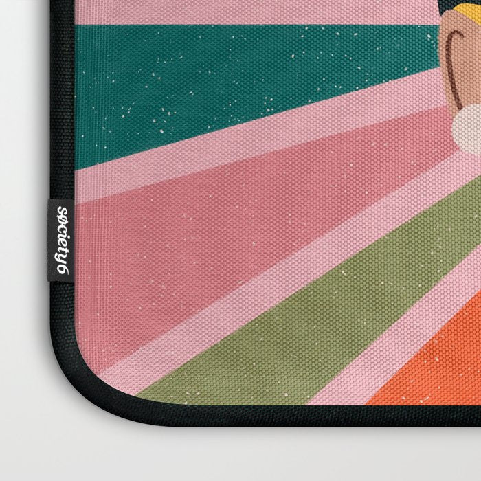 Woman Portrait -Retro Fun Laptop Sleeve Gallery Image 3