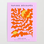 Matisse cut-outs - Pink & Orange Leaf on Sun Poster Gallery Image 4