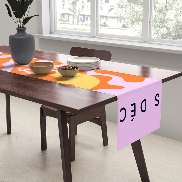 Matisse cut-outs - Pink & Orange Leaf on Sun Table Runner Gallery Image 2