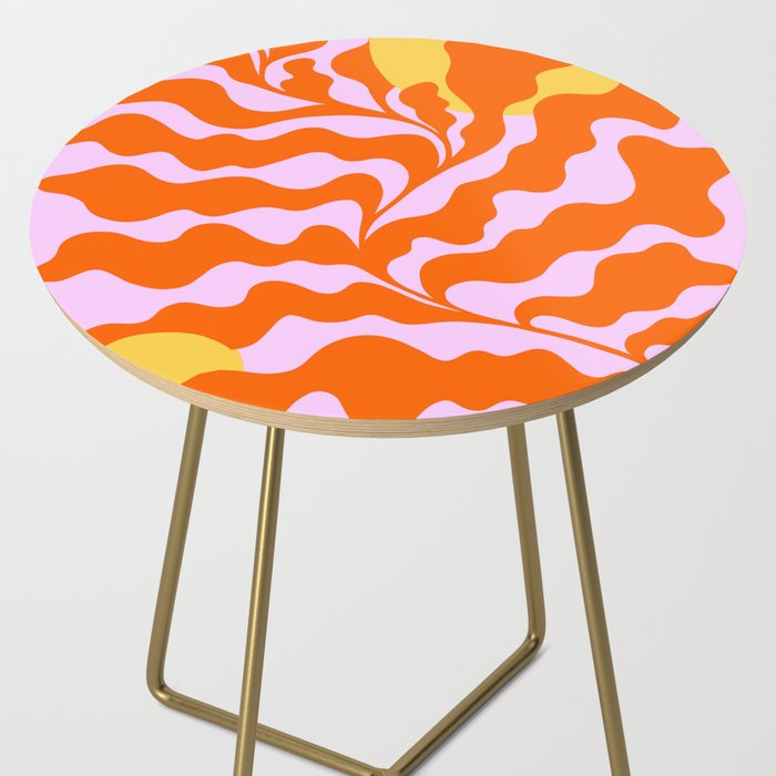 Matisse cut-outs - Pink & Orange Leaf on Sun Side Table Gallery Image 2