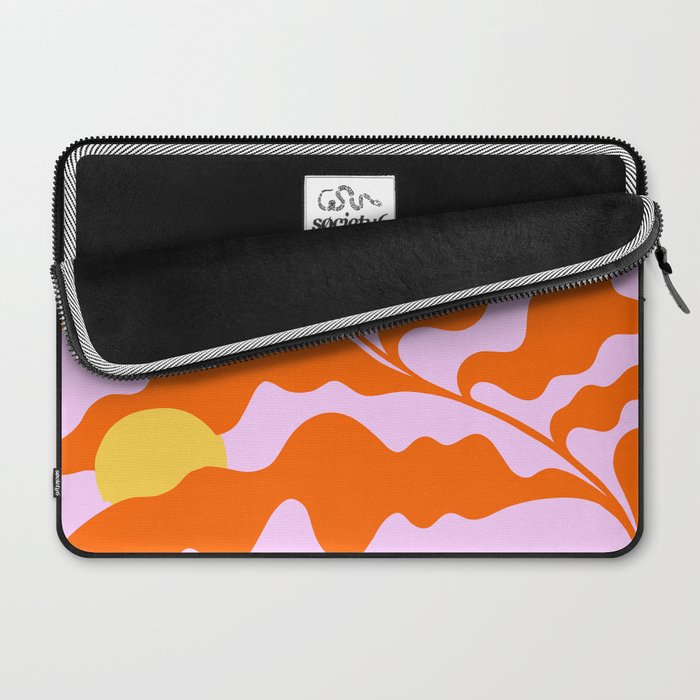 Matisse cut-outs - Pink & Orange Leaf on Sun Laptop Sleeve Gallery Image 2