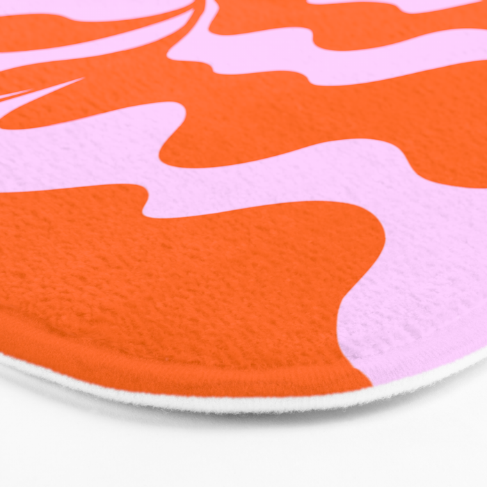 Matisse cut-outs - Pink & Orange Leaf on Sun Bath Mat Gallery Image 3