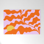Matisse cut-outs - Pink & Orange Leaf on Sun Welcome Mat Gallery Image 1