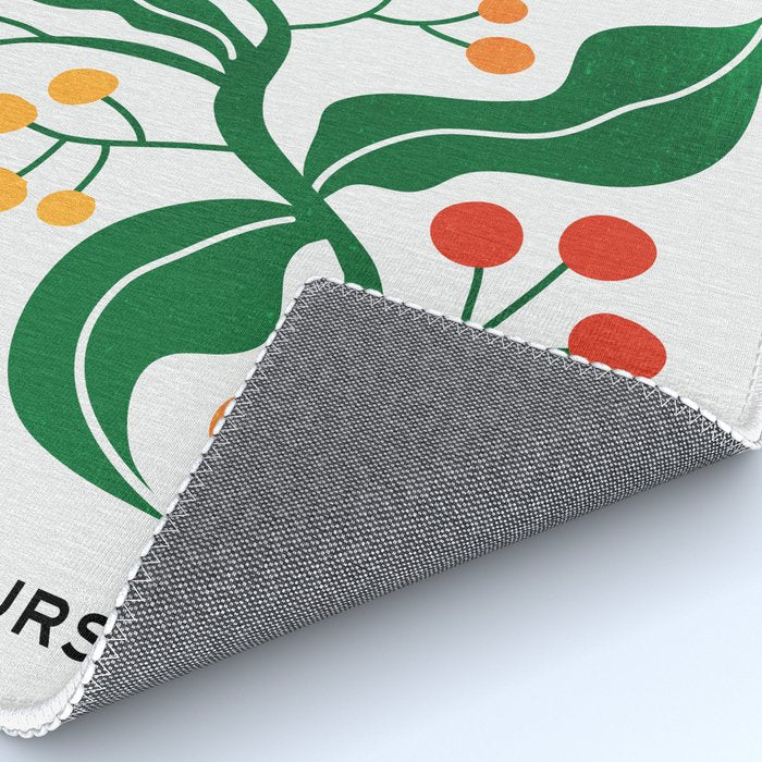Cinnabar & Supernova: Les Fleurs | Flower Market 03 Rug Gallery Image 4