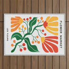 Cinnabar & Supernova: Les Fleurs | Flower Market 03 Outdoor Rug Gallery Image 1
