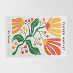 Cinnabar & Supernova: Les Fleurs | Flower Market 03 Rug Gallery Image 2