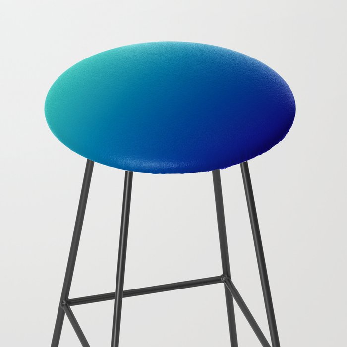 Turquoise Ultramarine Blue Gradient Stool Gallery Image 2