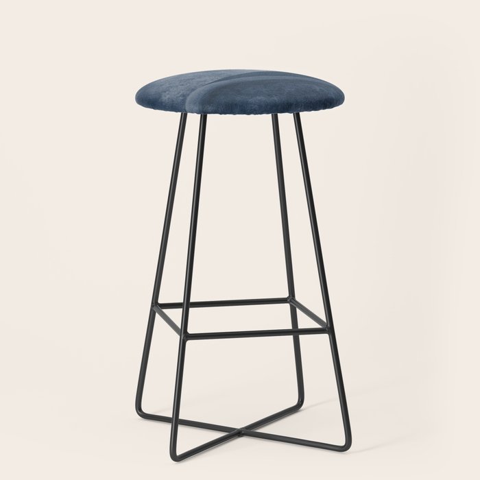 Blue Landscape Stool Gallery Image 1