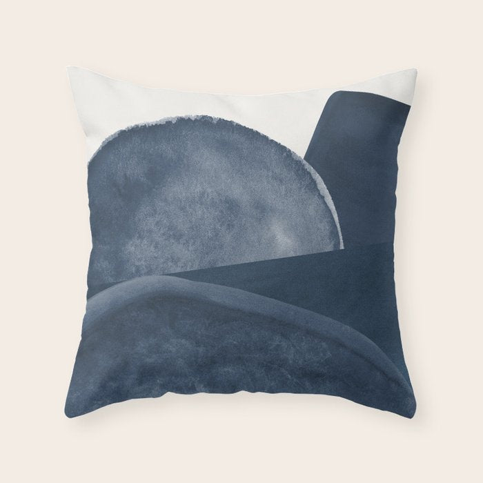 Blue Landscape Throw Pillow Gallery Image 6