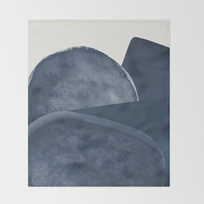 Blue Landscape Throw Blanket Gallery Image 2