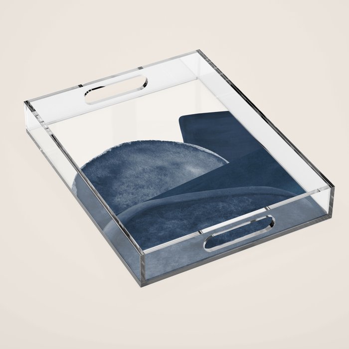 Blue Landscape Acrylic Tray Gallery Image 1