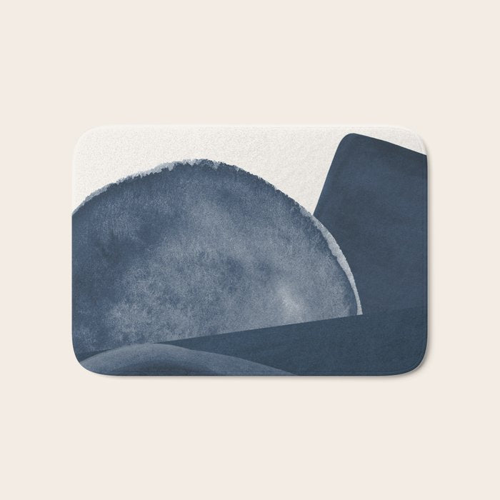 Blue Landscape Bath Mat Gallery Image 1