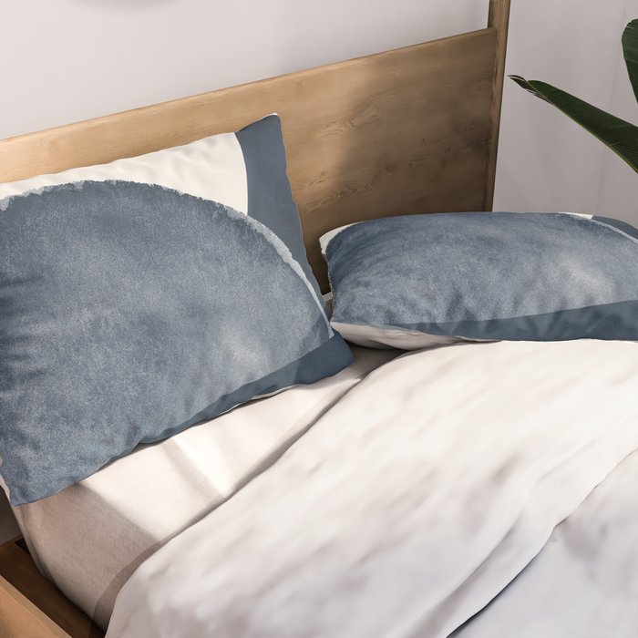 Blue Landscape Pillow Sham Gallery Image 2