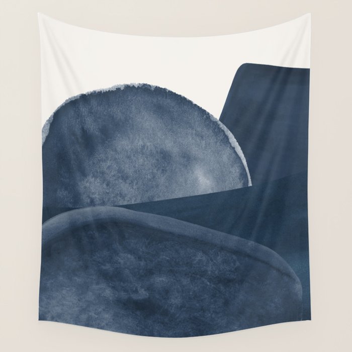 Blue Landscape Wall Tapestry Gallery Image 4